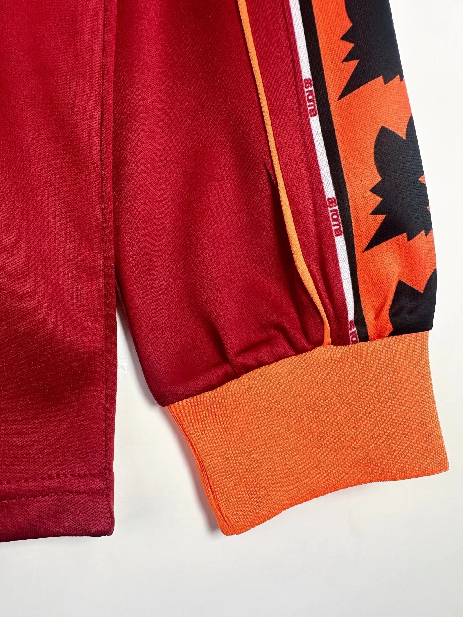 1998-99 AS Roma Retro Shirt - Long Sleeve Home-
