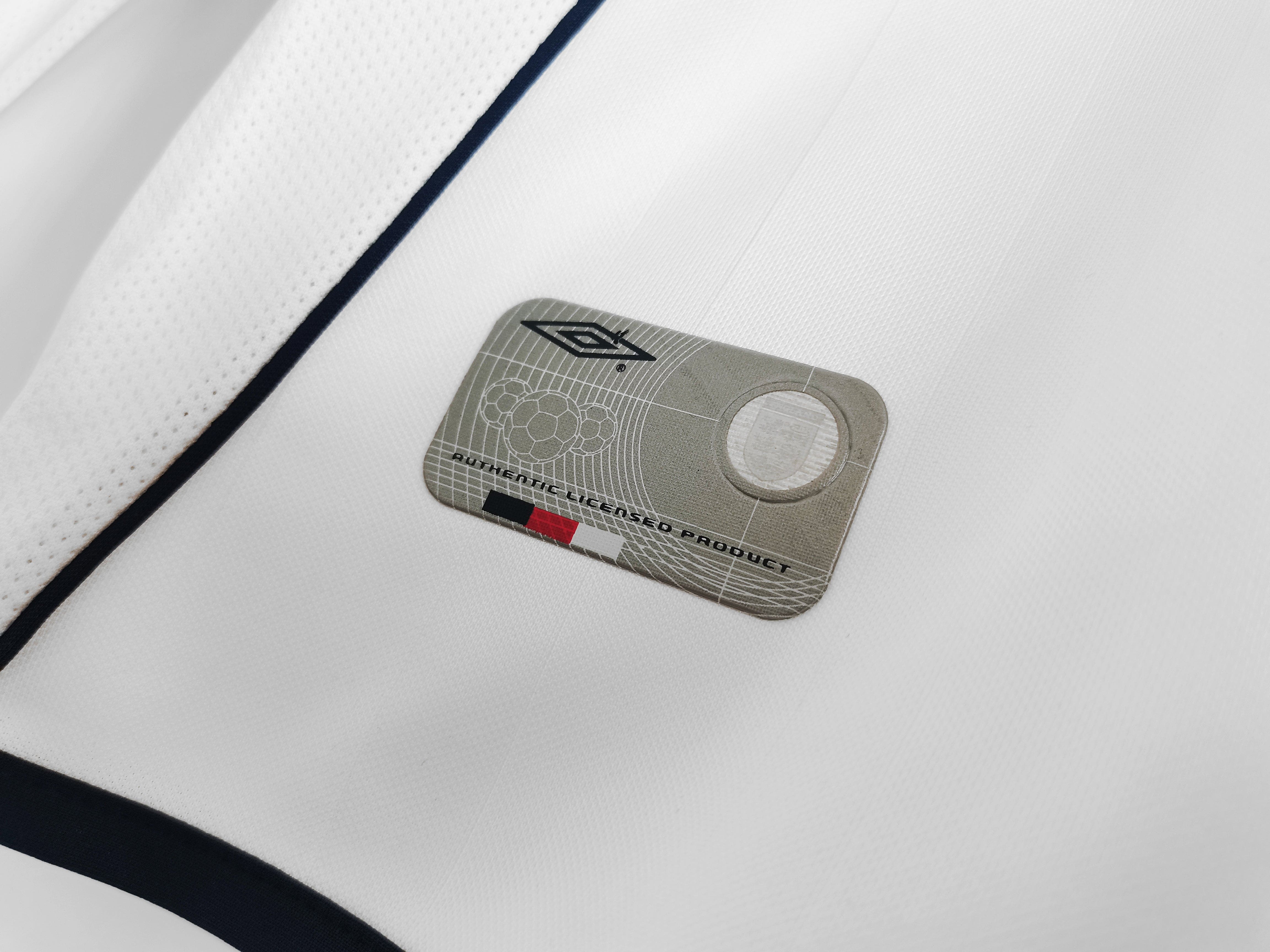 2002 england home long sleeves shirt