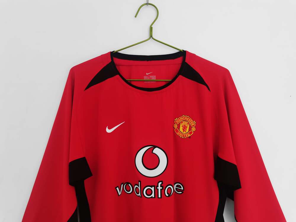 03 04 manchester united retro Shirt long sleeves