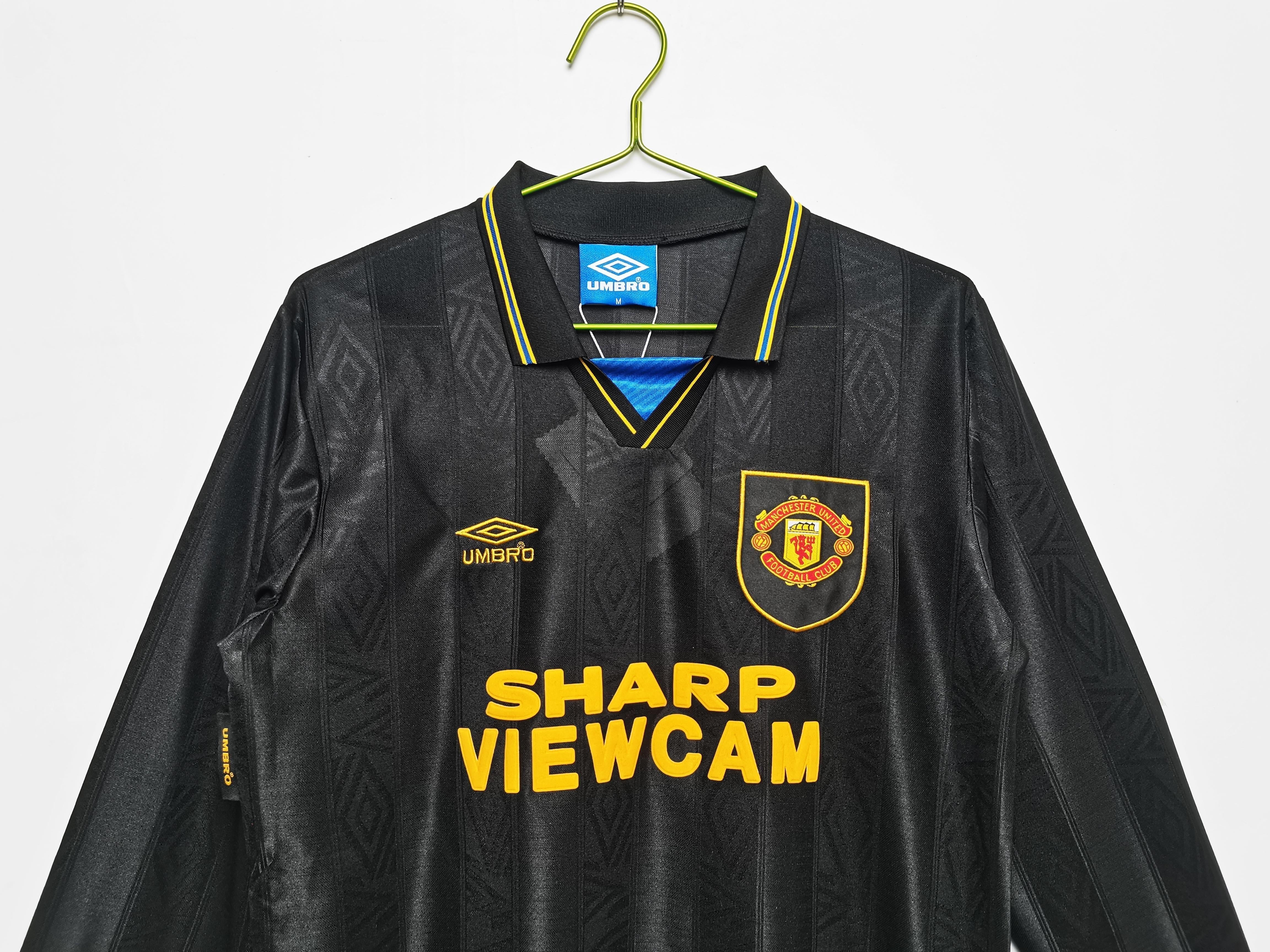 manchester united retro Shirt 1993 1995 long sleeve away