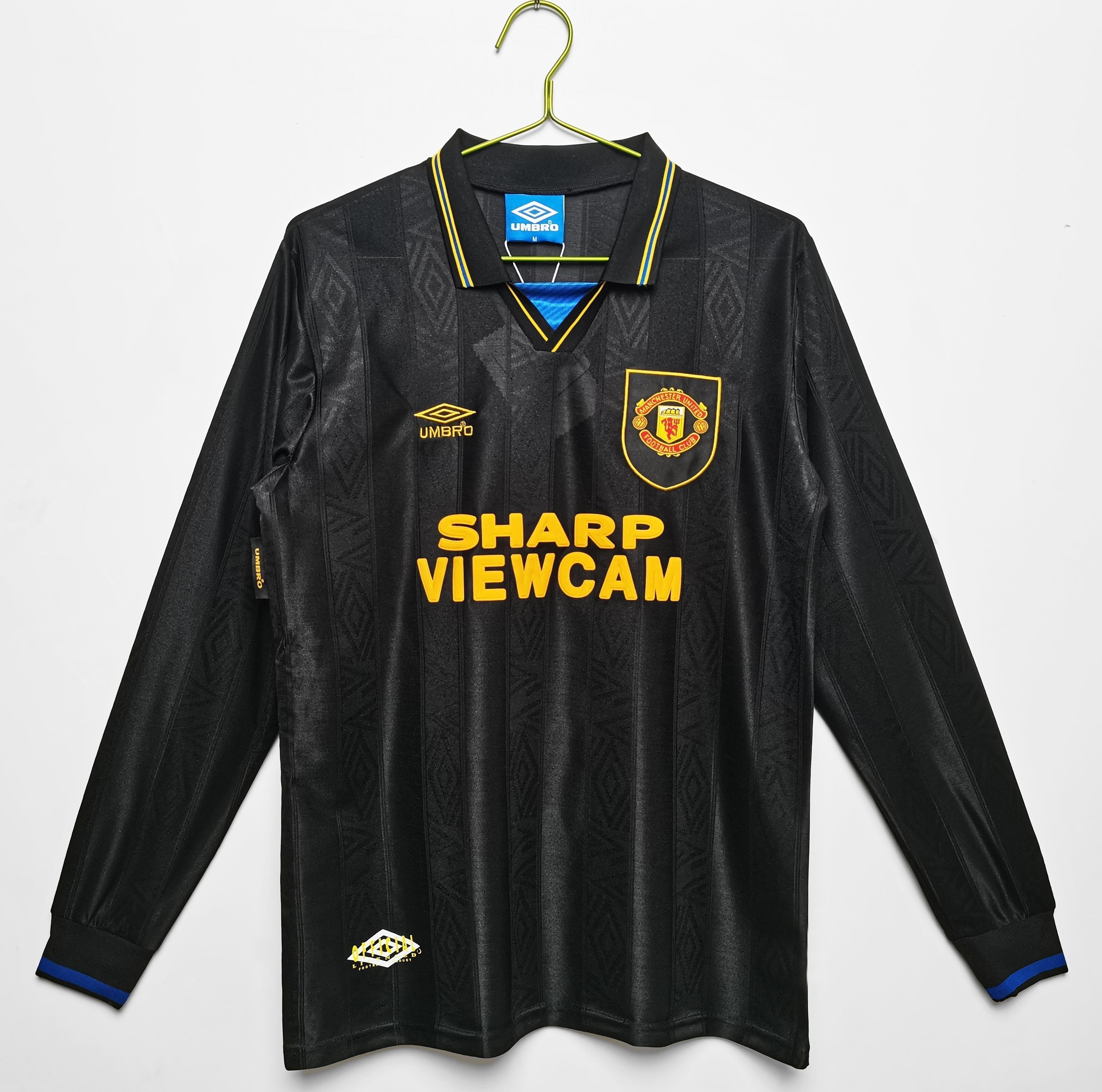 manchester united retro Shirt 1993 1995 long sleeve away