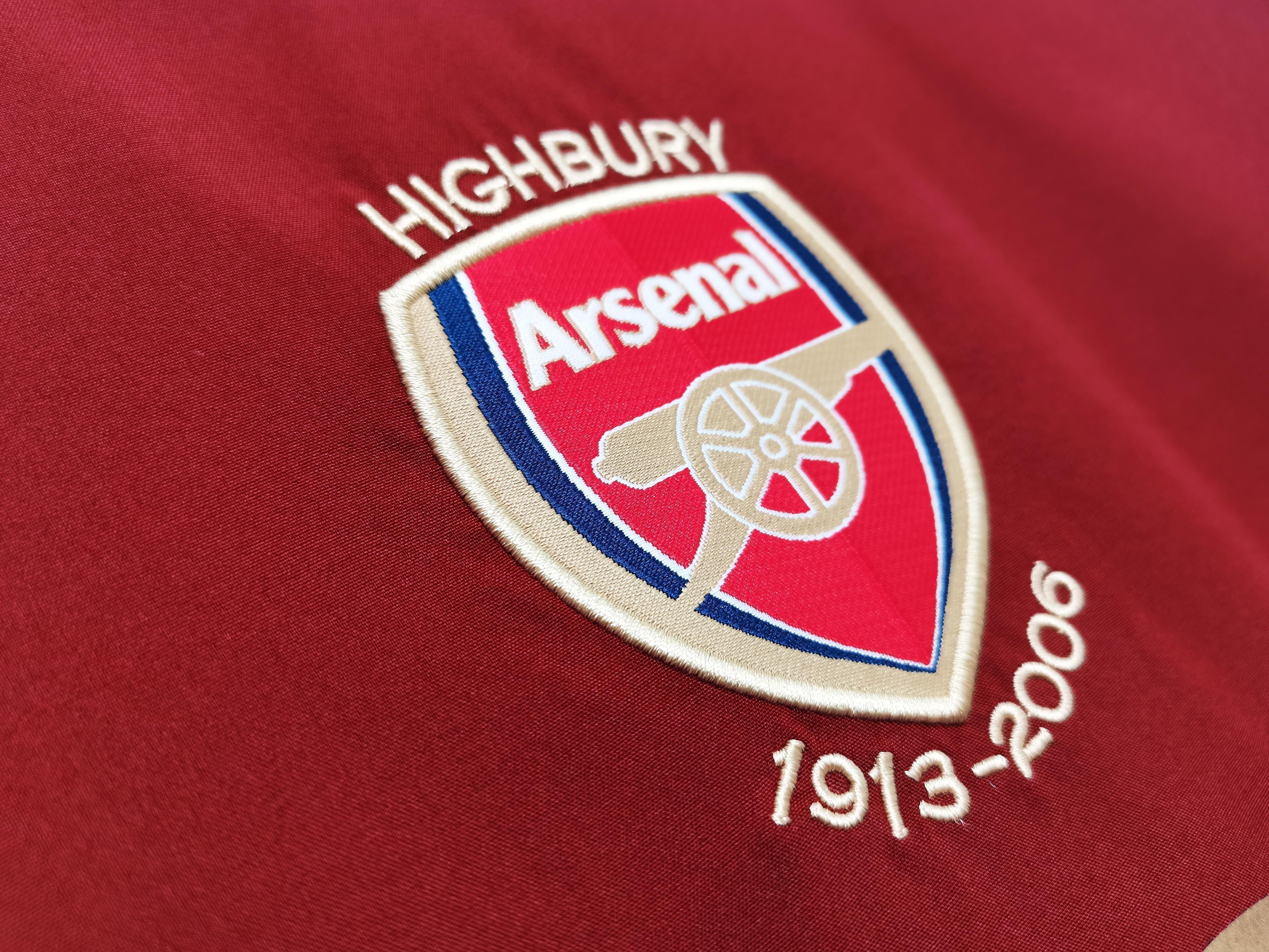 arsenal retro Shirt 2005 2006 long sleeve o2 home