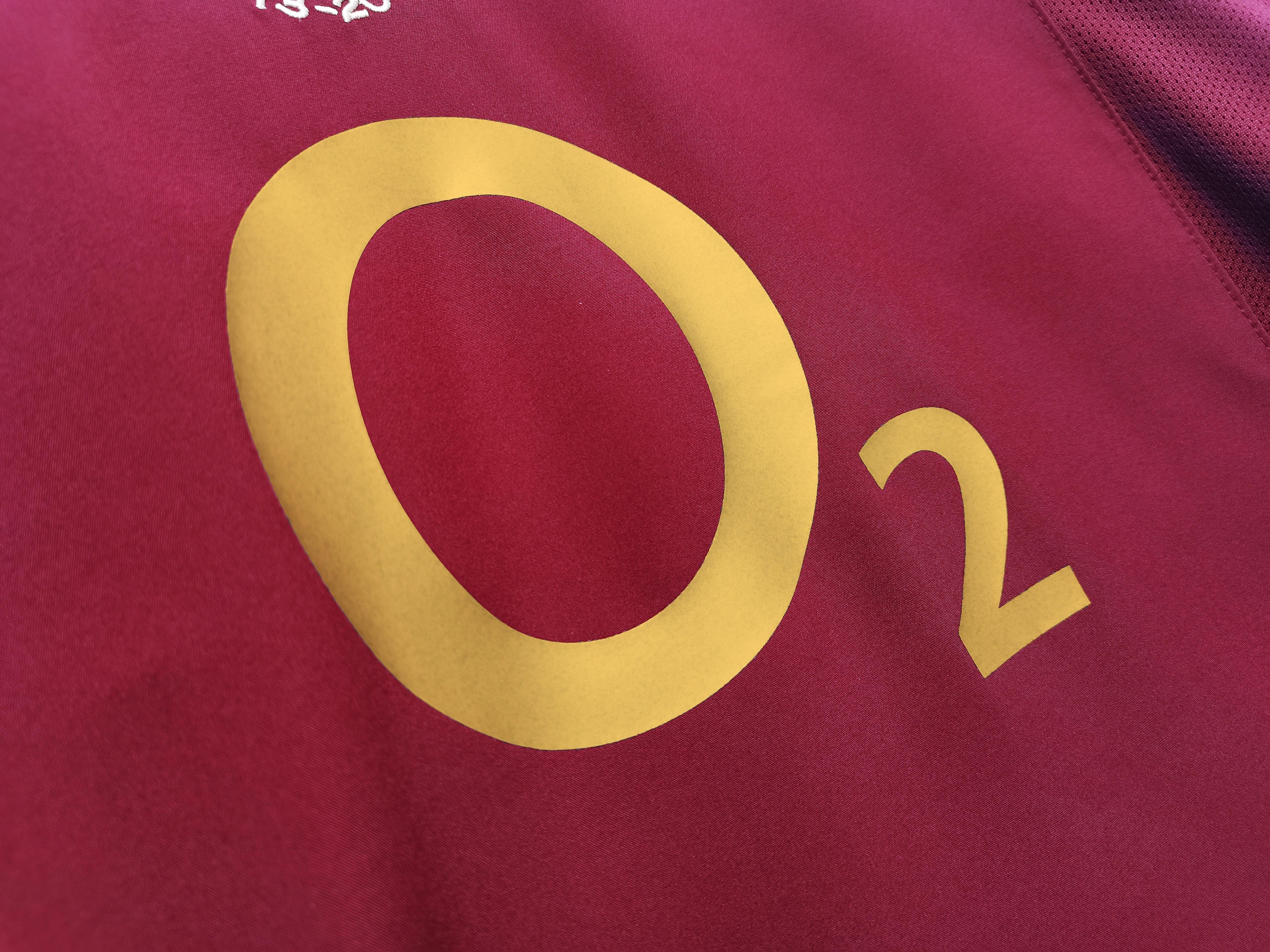arsenal retro Shirt 2005 2006 long sleeve o2 home