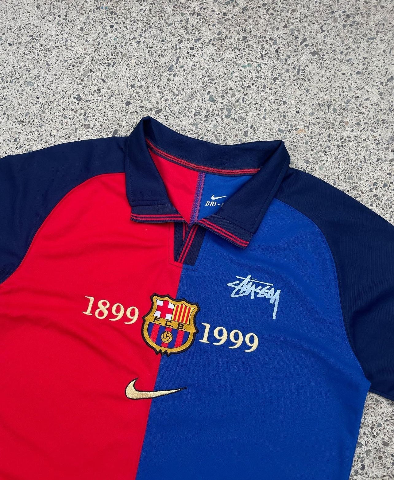 retro barcelona stussy shirt