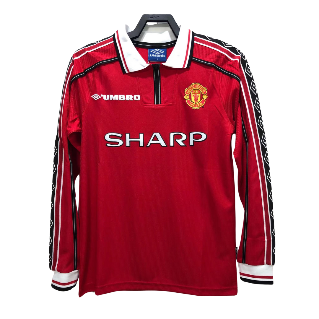 1998-1999 Manchester United Retro Shirt - Long Sleeve Home