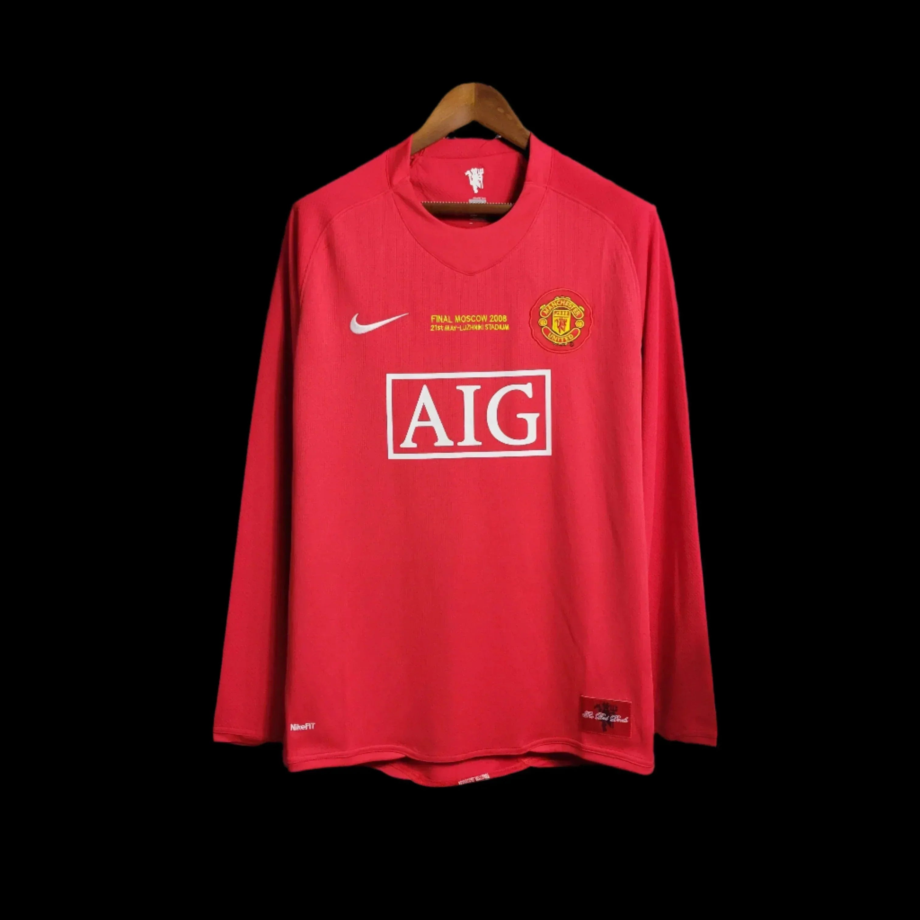 manchester united long sleeves final champions league 2007 2008 season