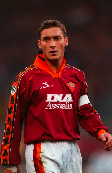 1998-99 AS Roma Retro Shirt - Long Sleeve Home-