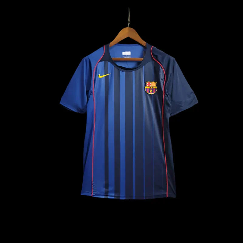 fc barcelona retro shirt 2004 05 away