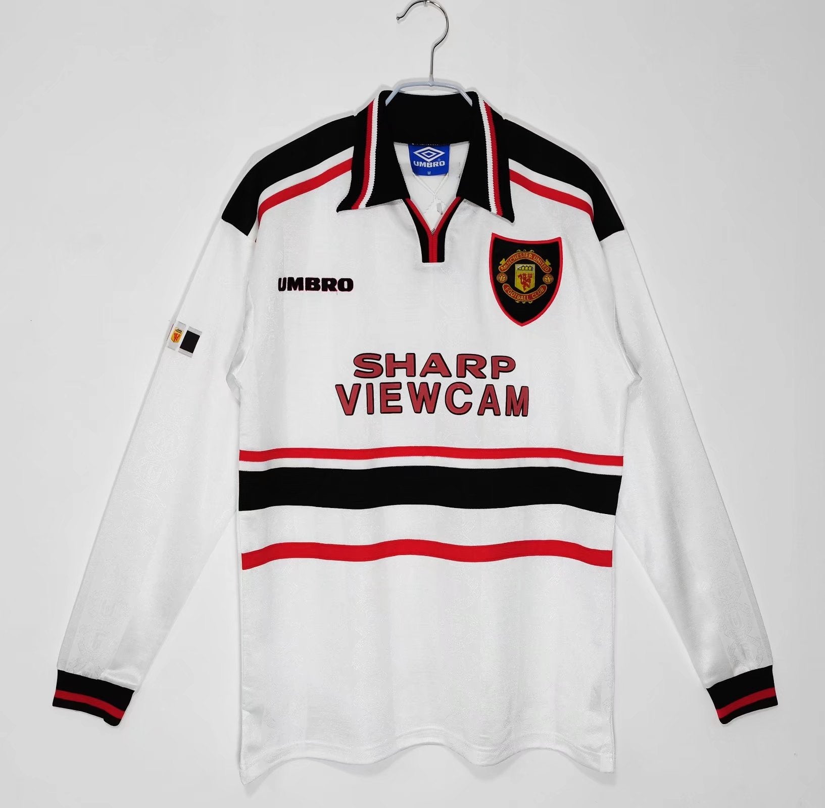 manchester united retro Shirt 1997 1998 long sleeve away