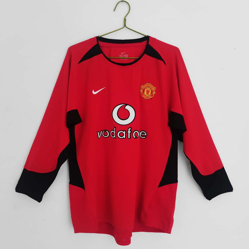 03 04 manchester united retro Shirt long sleeves